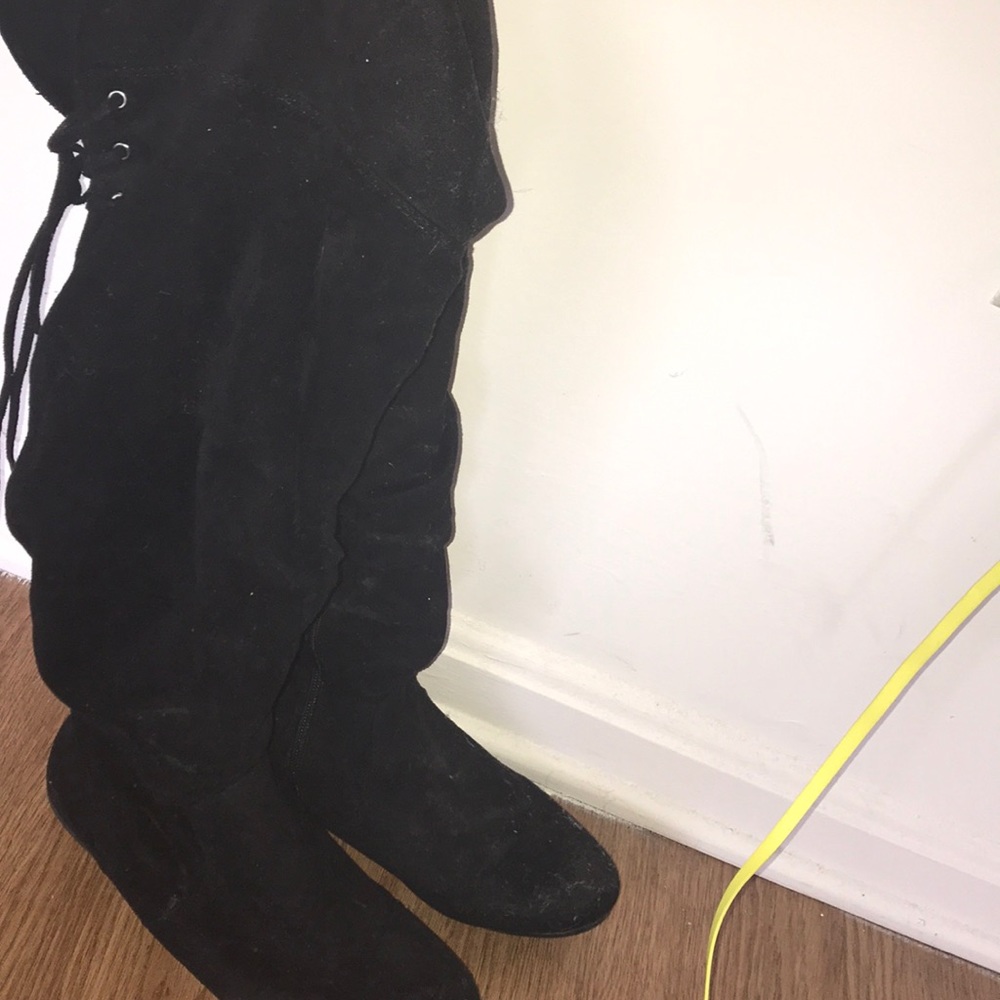 Black Aldo tall boots size 8